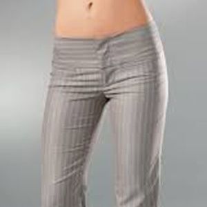 low rise flare dress pants